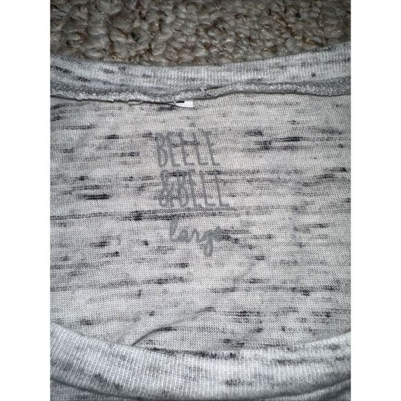 Women's Gray Crossfit Workout Muscle Tank - Belle & Bell - Large - Picture 3 of 4